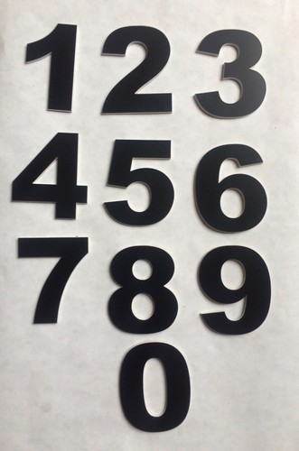 Numéro découpé adhésif - numéro,