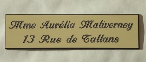 Plaque boite aux lettres - plaque,