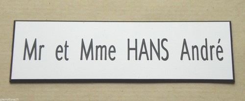Plaque gravée personnalisée - plaque,