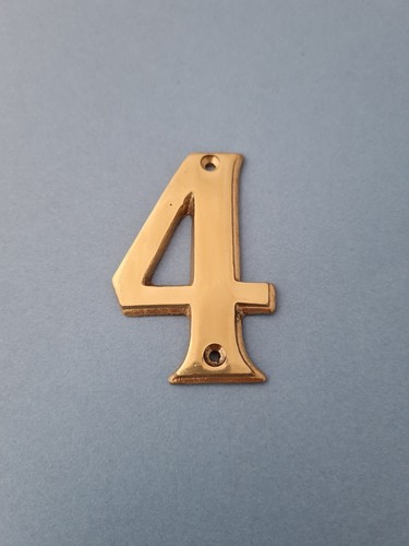 Numéro laiton - 4,